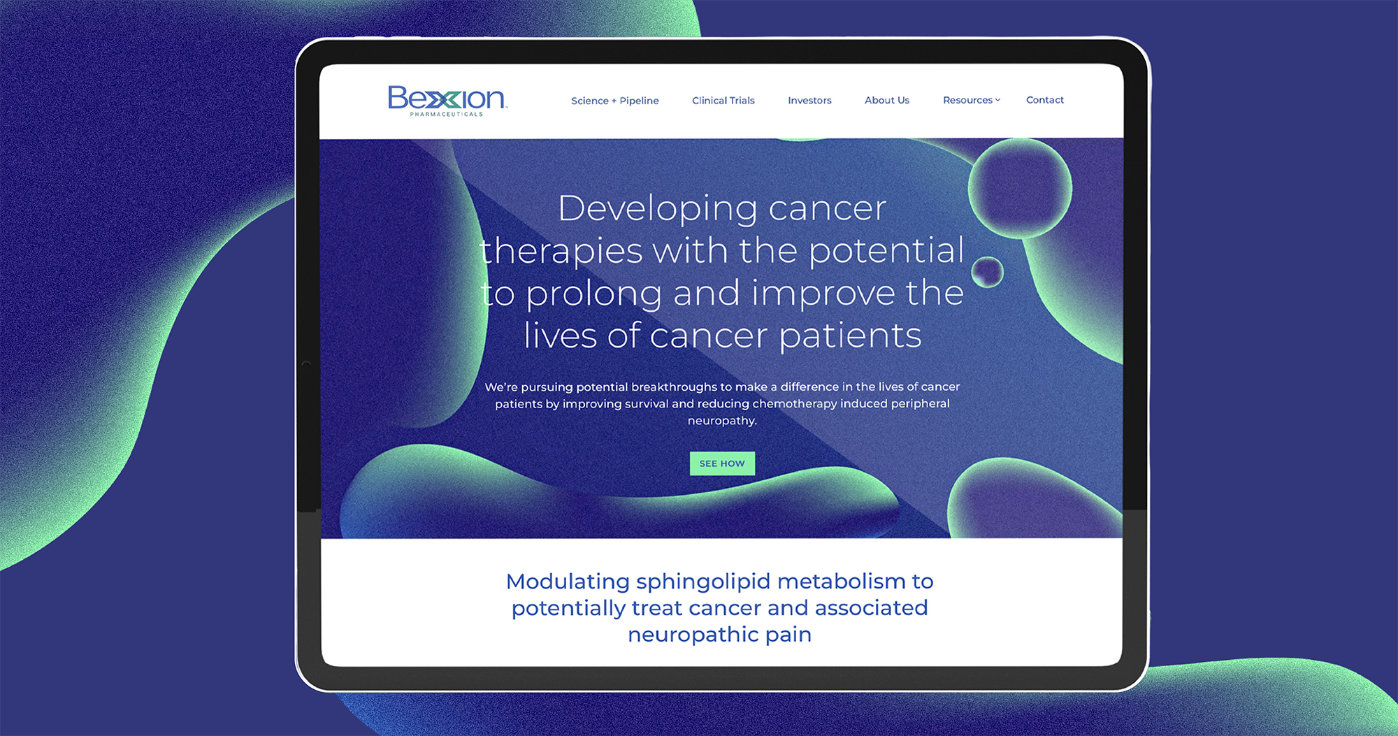 Bexion Header Marriott - tablet on table