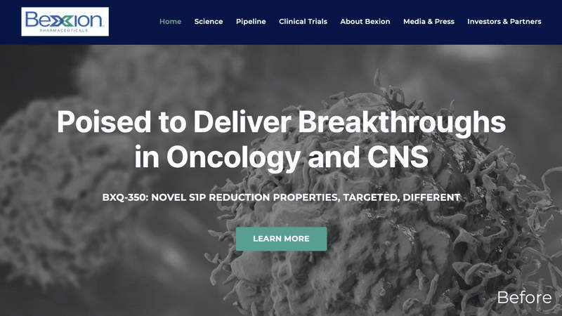 Bexion transition animation